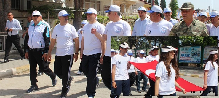 Arsuz'da 19 Mayıs Gençlik Yürüyüşü ...