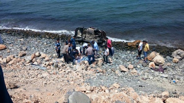 Arsuz’da Otomobil Denize Uçtu Bir Kişi Öldü!