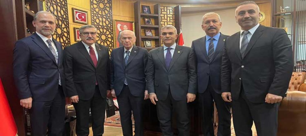Hatay milletvekillerinden Devlet Bahçeli’ye ziyaret