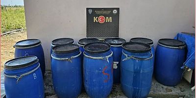  Arsuz!da 1 Ton Kaçak Alkol Ele Geçirildi