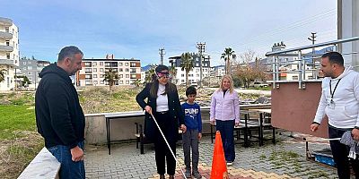 Arsuz’da ‘Beyaz Baston’ Farkındalık Etkinliği