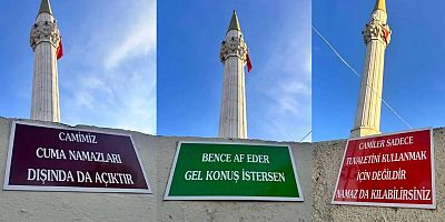 Hatay’daki cami yazıları Türkiye’yi gülümsetti