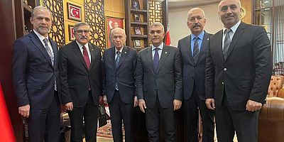 Hatay milletvekillerinden Devlet Bahçeli’ye ziyaret